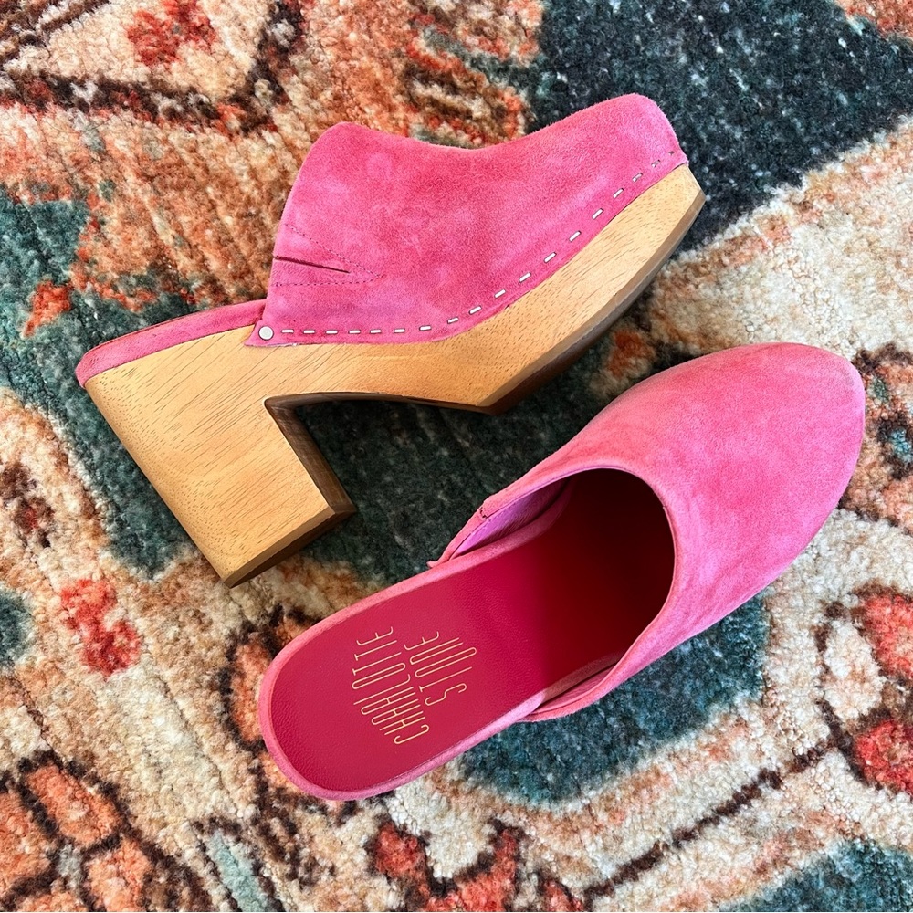 Charlotte Stone Marlo Clogs in Pink